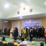 Rektor Unismuh Palu Lantik Serentak 43 Pejabat, Pecahkan Rekor Pelantikan Terbanyak