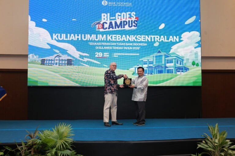 Unismuh Palu Perkuat Literasi Kebanksentralan Mahasiswa Lewat Kuliah Umum Bersama Ketua BI Sulteng Muhamad Irfan Sukarna